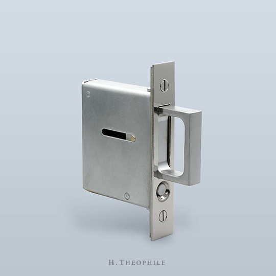 Mortised pocket edge pull mechanism