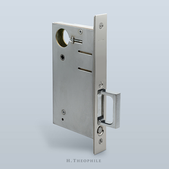 Pocket passage mortise lock mechanism