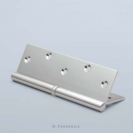 Elongated round paumelle hinge to accept washer