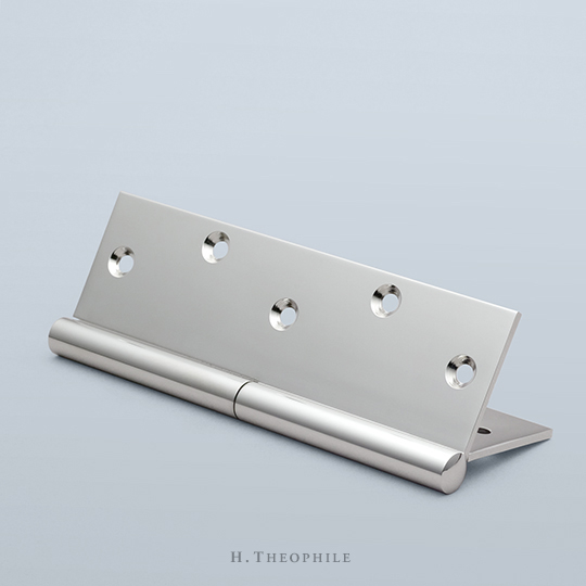 Elongated round paumelle hinge