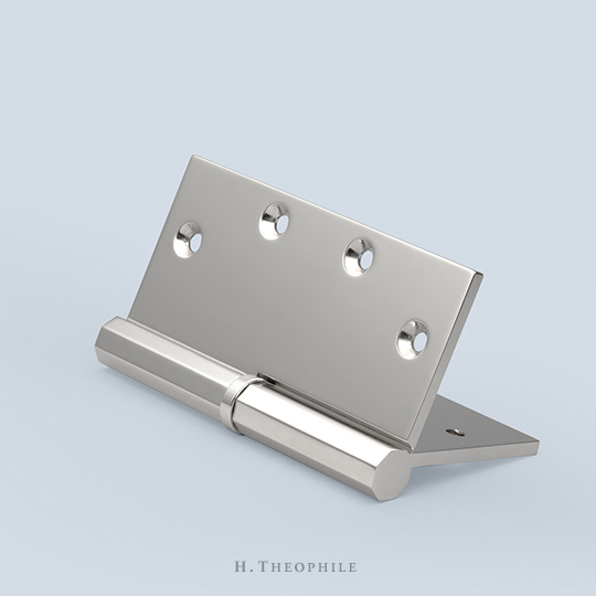 Octagonal paumelle hinge to accept washer