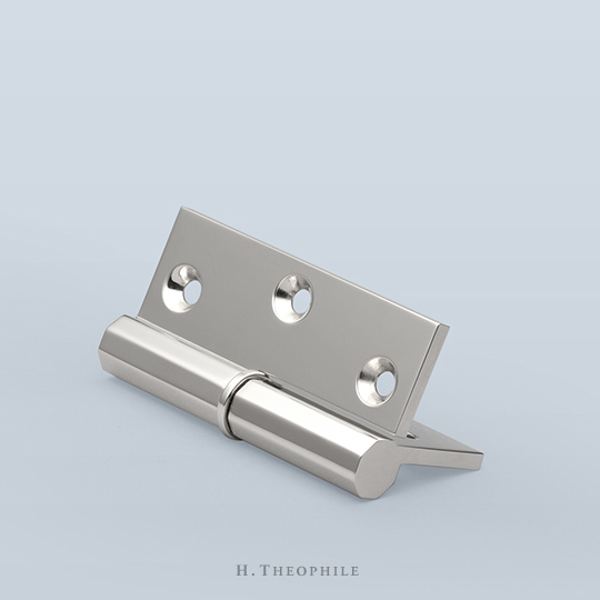 Octagonal paumelle cabinet hinge to accept washer