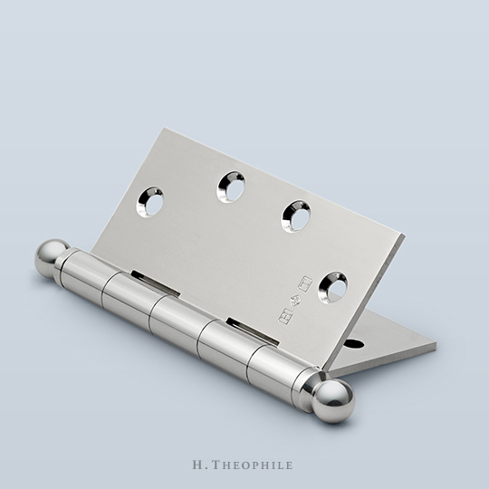 Butt hinge to accept finial