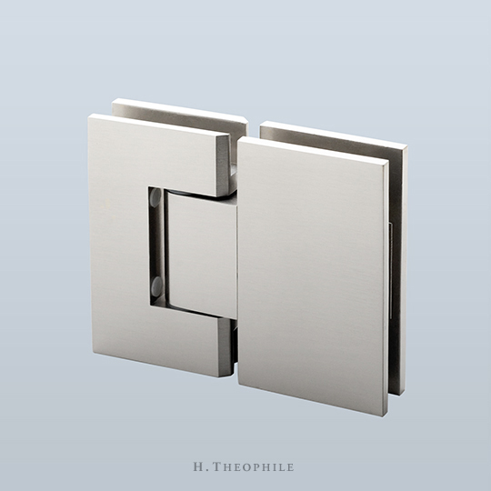 Glass-to-glass hinge