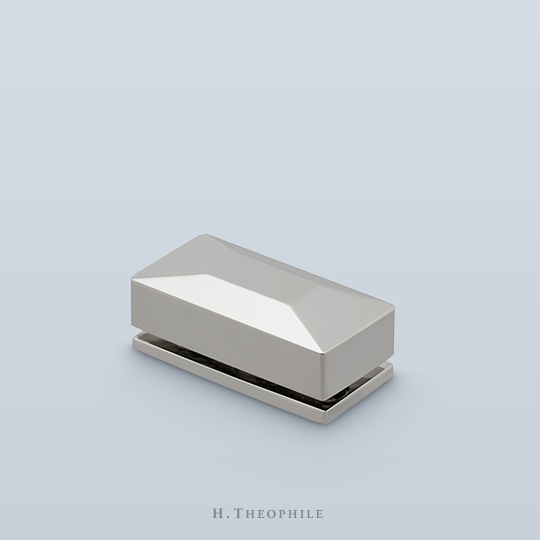 Angled-top rectangular thumbturn & profile backplate