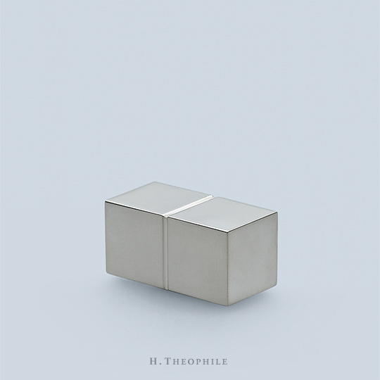 Rectangular double-cube thumbturn