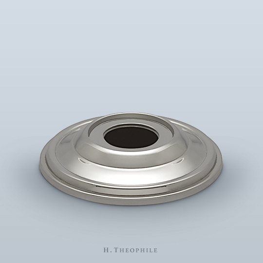 Round backplate, stepped concentric rings