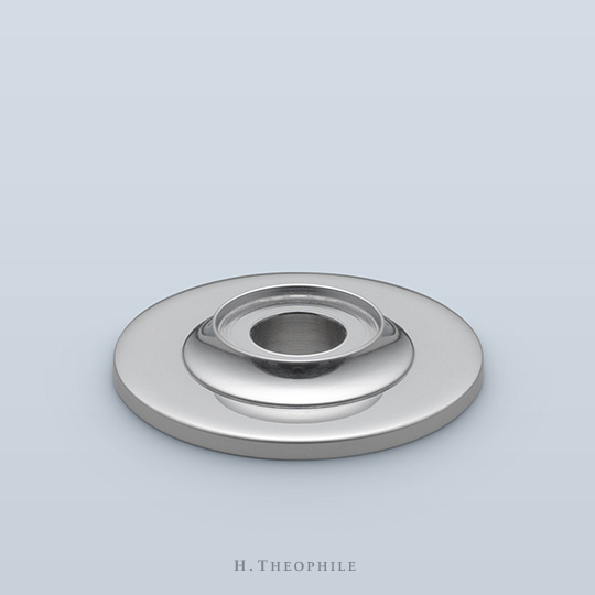 Round backplate with collar