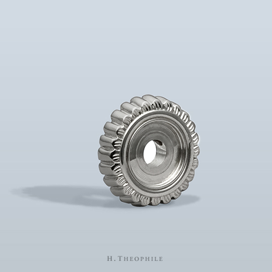 Ribbed floral rosette