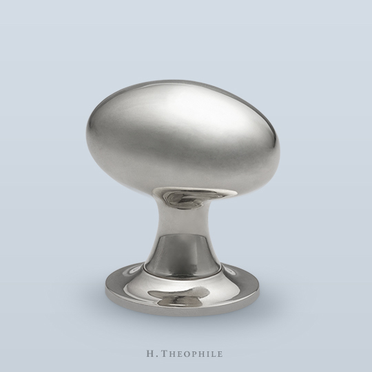 Egg knob with flared shaft