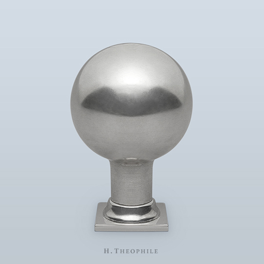 Globe knob with straight shaft
