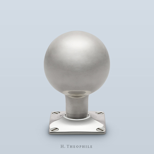 Globe knob with straight shaft