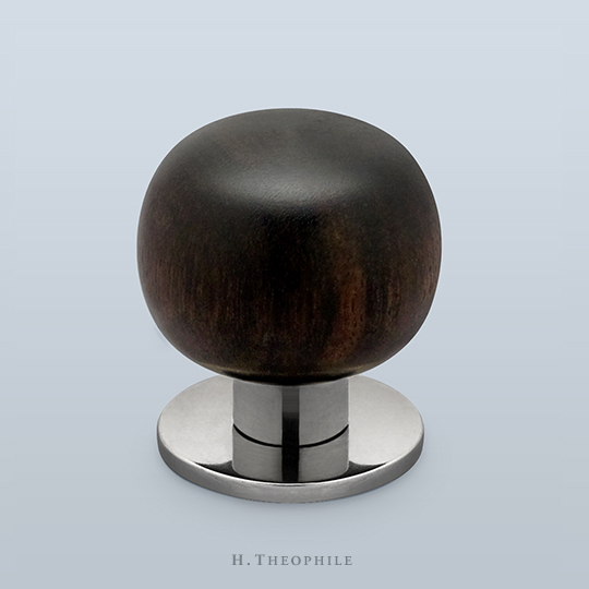 Macassar ebony tomato knob