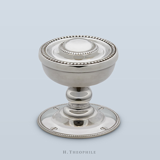 18th century antique knob with two rows of beading