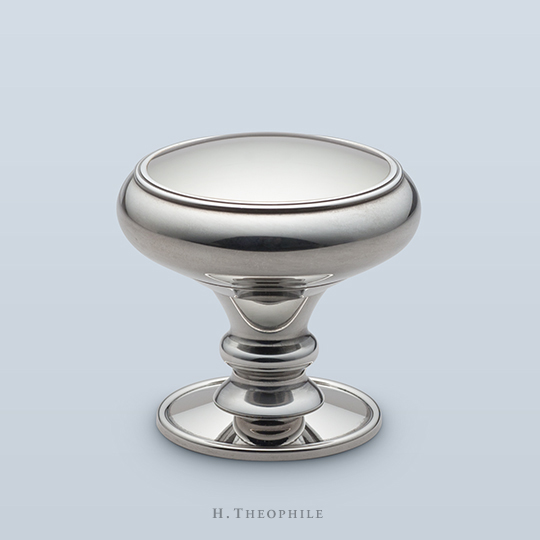 Round knob with domed face