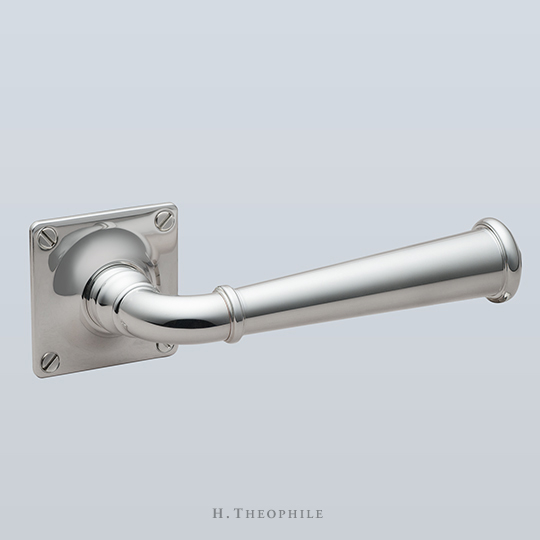 Classic lever with decorative banding and cap