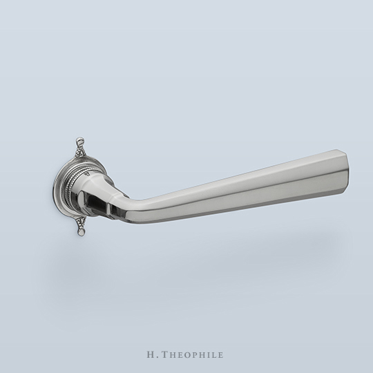 Octagonal profile lever with beading