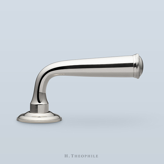 Lever with smooth handle and knurled band