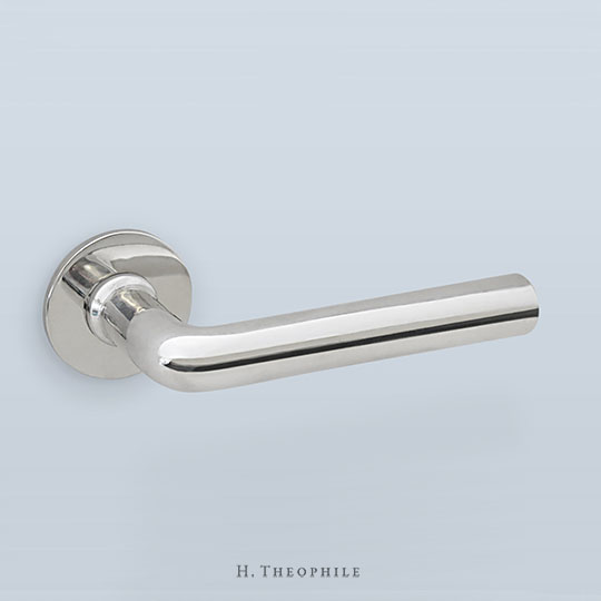 Antique cylindrical lever with curved corner