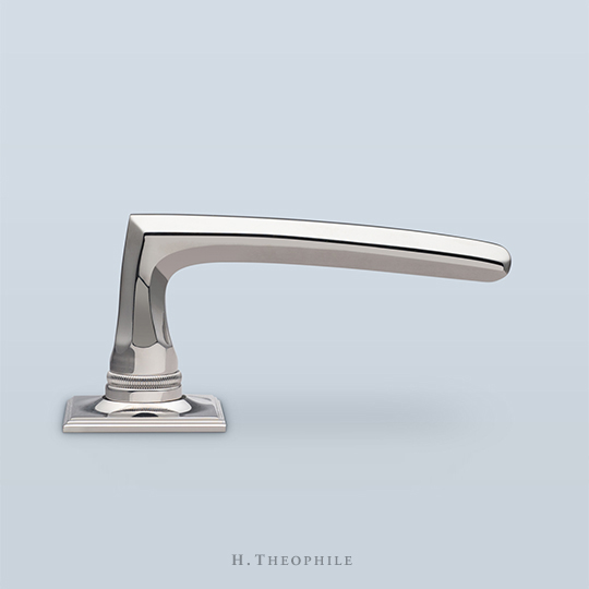 Faceted profile lever with knurled stem, 5-1/16" length