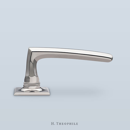 Faceted profile lever with knurled stem, 5-1/16" length