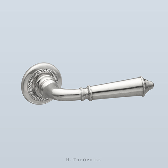 Lever with three knurled bands and button end
