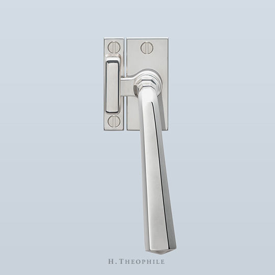 Octagonal profile lever casement fastener