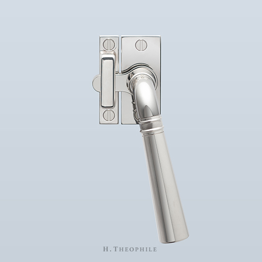 Lever with knurled band