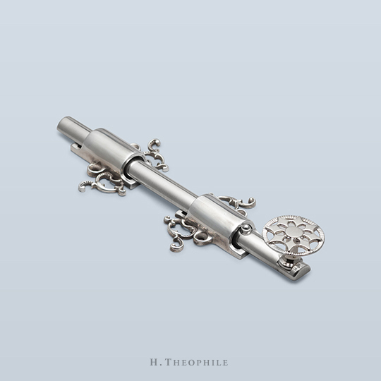 Cane bolt with filigree