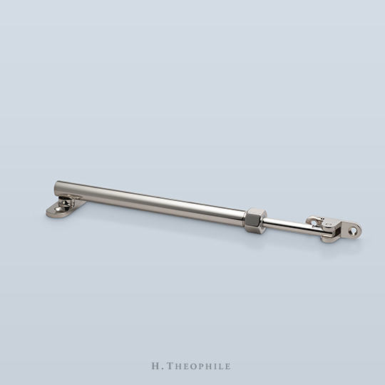 Casement stay with locking nut