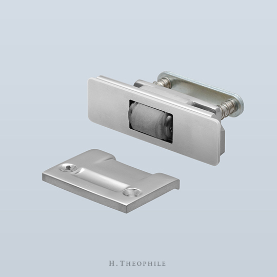 Roller latch with concealed screws on body
