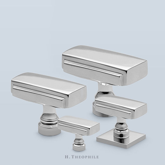 Rectangular deco cabinet pull