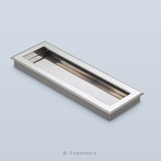 Rectangular with triple stepped edge, 7" x 2-1/4" x 1/4" lip