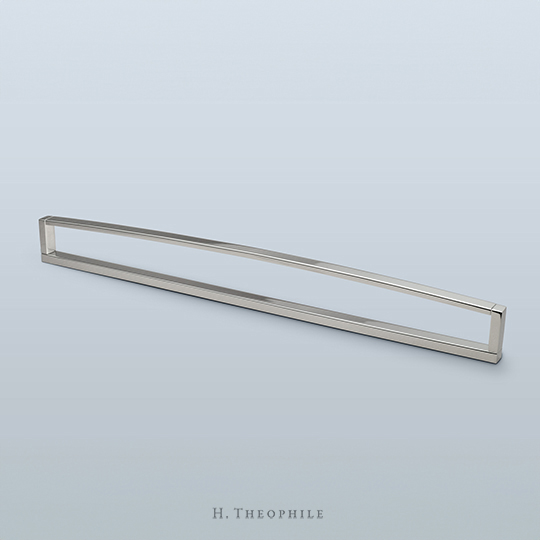 Curved-arc appliance pull