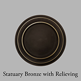 Statuary Bronze with Relieving
