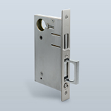 Pocket privacy mortise lock mechanism