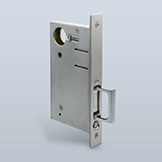 Pocket passage mortise lock mechanism