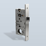 Narrow backset passage lock