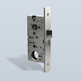 Narrow backset privacy lock