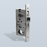 Narrow backset entry lock