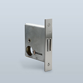 Auxiliary deadbolt "thumbturn in-key outside" mortise lockset