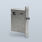 Interior passage mortise lockset, 2-1/4" knob/lever to thumbturn spacing