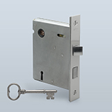 Interior skeleton privacy mortise lockset