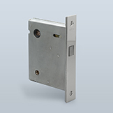 Interior magnetic mortise lock, passage function