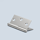 Round paumelle cabinet hinge to accept finial