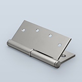 Round paumelle hinge to accept finial and washer