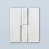 Square paumelle hinge with cover plate