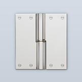 Octagonal paumelle hinge to accept washer, with cover plate