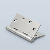 Butt hinge to accept finial