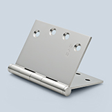 Wide-throw butt hinge to accept finial